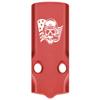 NDZ Performance MOS Optic Cover Plate for Glock 43X & 48  Red Anodized Aluminum, Skull Helmet Knife Flag  Made in USA view 1