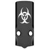 NDZ Performance MOS Optic Cover Plate for Glock 43X & 48  Black Anodized Aluminum, Biohazard  Made in USA view 1