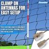Boardee Clamp-On Volleyball Net Antenna Set  Fits 1 m - 39" Nets  Sports Equipment  Net Antennas for Court and Beach Play  Volleyball Referee Equipment view 2