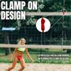 Boardee Clamp-On Volleyball Net Antenna Set  Fits 1 m - 39" Nets  Sports Equipment  Net Antennas for Court and Beach Play  Volleyball Referee Equipment view 3