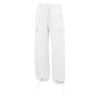 Parachute Pants for Girls Y2k Cargo Trousers with Pockets Harajuku Jogger Pants Baggy Elastic Waist Drawstring Pant view 3