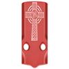 NDZ Performance MOS Optic Cover Plate for Glock 43X & 48  Red Anodized Aluminum, Celtic Cross  Made in USA view 1
