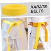 SUPVOX 2pcs Karate Belt Comfortable Lightweight Taekwondo Waist Wrap for Martial Arts Training Yellow Durable Easy to Clean for Jujitsu and More view 4