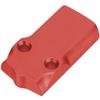 NDZ Performance MOS Optic Cover Plate for Glock 43X & 48  Red Anodized Aluminum, Molon Labe Helmet 2  Made in USA view 2
