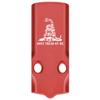 NDZ Performance MOS Optic Cover Plate for Glock 43X & 48  Red Anodized Aluminum, Don't Tread On Me Snake  Made in USA view 1