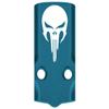 NDZ Performance MOS Optic Cover Plate for Glock 43X & 48  Blue Anodized Aluminum, NDZ Skull 2  Made in USA view 1