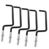 Angoily 6pcs Heavy Duty Skateboard Hanger Multi-Functional Wall Mount Storage Hook for Snowboards Bikes and More Space Saving Garage Organizer Metal Construction for Sturdy Support view 1