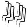 Angoily 6pcs Heavy Duty Skateboard Hanger Multi-Functional Wall Mount Storage Hook for Snowboards Bikes and More Space Saving Garage Organizer Metal Construction for Sturdy Support view 2