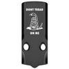 NDZ Performance MOS Optic Cover Plate for Glock 43X & 48  Black Anodized Aluminum, Don't Tread On Me Top and Bottom  Made in USA view 1