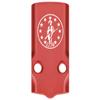 NDZ Performance MOS Optic Cover Plate for Glock 43X & 48  Red Anodized Aluminum, 1776 Patriot with Stars in Circle  Made in USA view 1