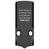 NDZ Performance MOS Optic Cover Plate for Glock 43X & 48  Black Anodized Aluminum, Bible John 15:13  Made in USA view 1