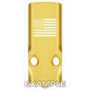 NDZ Performance MOS Optic Cover Plate for Glock 43X & 48  Gold Anodized Aluminum, Calico Jack Jolly Roger  Made in USA view 4