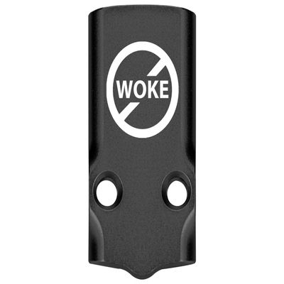 NDZ Performance MOS Optic Cover Plate for Glock 43X & 48 Black Anodized Aluminum, Cancel Woke Made in USA