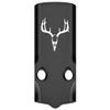 NDZ Performance MOS Optic Cover Plate for Glock 43X & 48  Black Anodized Aluminum, Deer Skull 1  Made in USA view 1