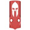 NDZ Performance MOS Optic Cover Plate for Glock 43X & 48  Red Anodized Aluminum, Spartan Helmet 1  Made in USA view 1