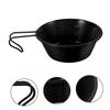 balacoo Stainless Steel Camping Bowl with Handle Outdoor Cooking Bowl for Salad Soup and More for Camping Hiking and Picnics Lightweight and Easy to Store view 4