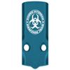 NDZ Performance MOS Optic Cover Plate for Glock 43X & 48  Blue Anodized Aluminum, Zombie Response Team Angular Biohazard  Made in USA view 1