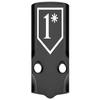 NDZ Performance MOS Optic Cover Plate for Glock 43X & 48  Black Anodized Aluminum, 1 Asterisk  Made in USA view 1