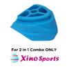 Xino Sports Inline Skates Replacement Brake - 1 Piece (Rubber Blue) - Will Fit Xino Sports 2 in 1 Combo Skates ONLY - NOT a Universal Brake view 3