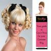 Ringlet Curly Pigtails color Pink - Bo Peep Wig Curls Anime Sims Goth Fairytale Ribbons Hair Womens Cosplay Peluca Bundle MaxWigs Costume Wig Care Guide view 3