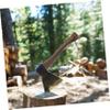 IWOWHERO Wooden Axe Handle Replacement Mini Ax Handle Hatchet Axe Easy to Install view 2