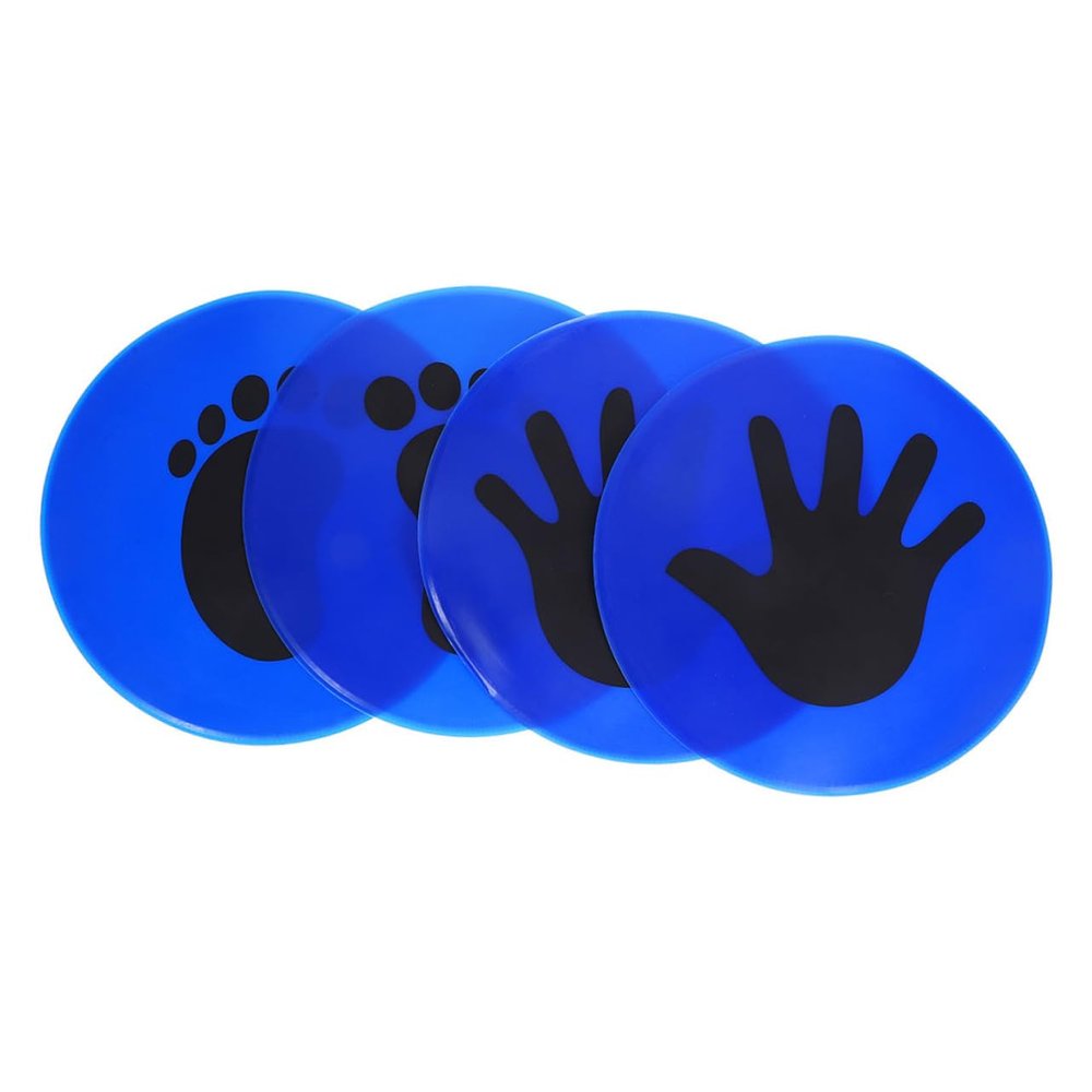 Parliky 2pairs Football Training Marker Discs of Floor Pads for Soccer Drills and Agility Training Lightweight and Easy to Store for Use