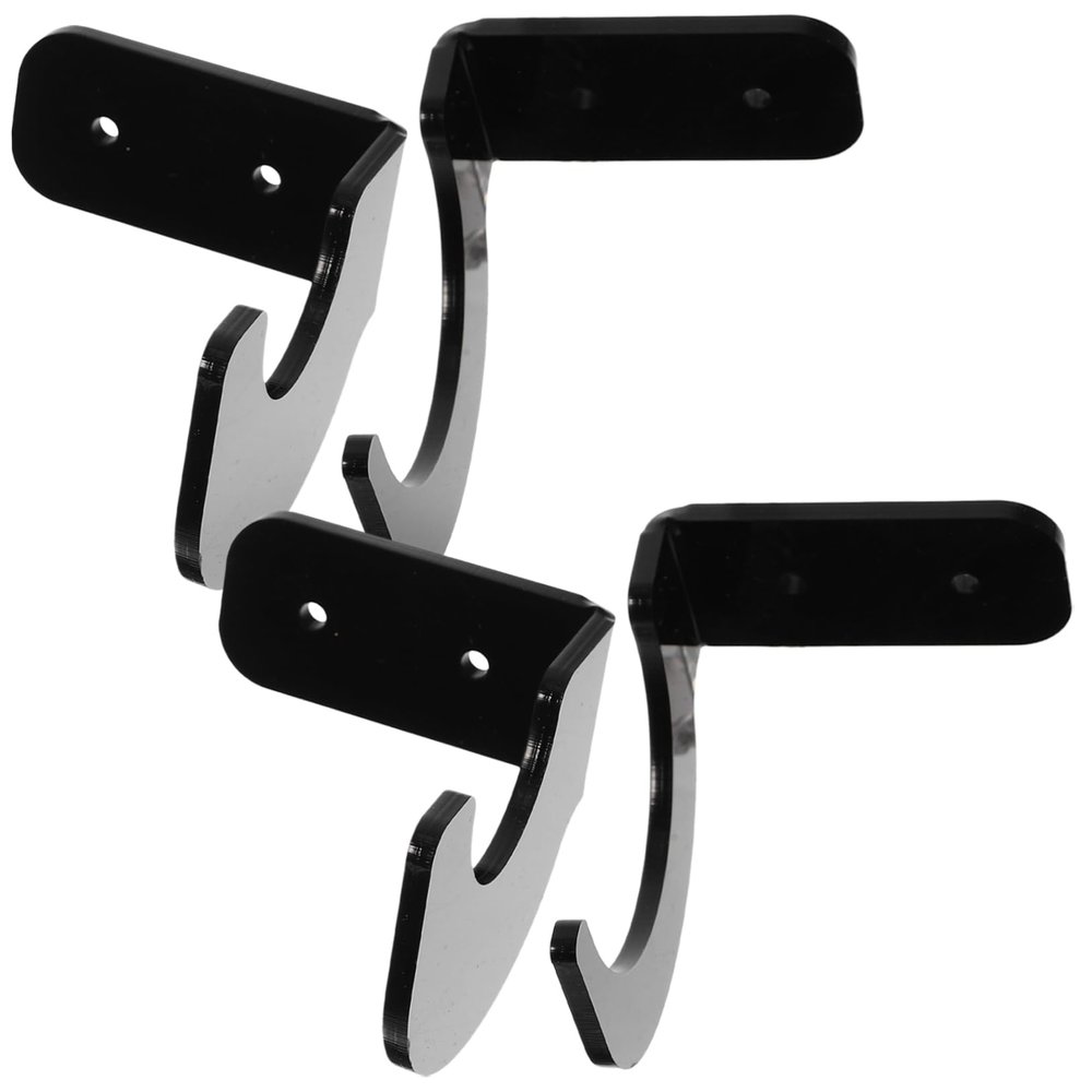 WHAMVOX 2pairs Baseball Bat Display Stand Wall-mounted Rack for Collectible Bats