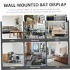 WHAMVOX 2pairs Baseball Bat Display Stand Wall-mounted Rack for Collectible Bats view 2