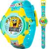 Nickelodeon Spongebob Squarepants Kids LCD Watch with LED Lights - Colorful Character Strap, Interactive Flashing Display, Comes in Collectible Tin Box view 1