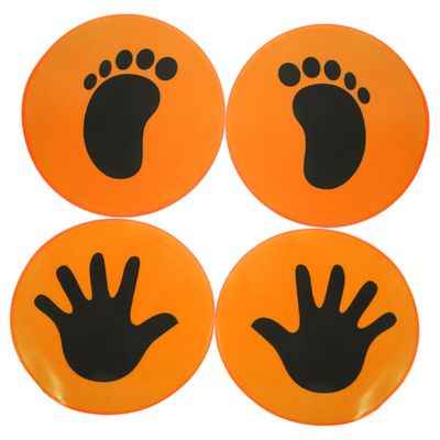 WOONEKY 2pairs Soccer Training Markers Lightweight Portable Football Floor Pads Versatile Use for Agility Drills Bright Color Design for Sports Material