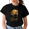Tina Turner T-Shirt, Simply The Best Tina Memorial Tee, Turner Musical Fan Souvenir Shirt, Queen of Rock 'n' Roll Gift Tee, Golden Glitter Tina Tribute Concert Graphic Shirt view 1