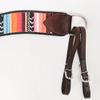 Comfytack Western Genuine Leather Horse Tripping Breast Collar Tack Multi Beeded Inlay view 4