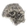 GALPADA Old Woman Wig Granny Wig Grey Short Wig Comfortable for Adults Reusable for Christmas Halloween Cosplay view 1