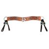 Comfytack Western Genuine Leather Horse Tripping Breast Collar Tack Brown Floral Carve view 1