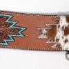 Comfytack Western Genuine Leather Horse Tripping Breast Collar Tack Brown Floral Carve view 3