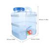 Mipcase Handheld Water Jug Reusable Portable Outdoor Water Container Polycarbonate view 2