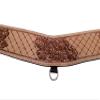 Comfytack Western Genuine Leather Horse Tripping Breast Collar Tack Brown Floral Carve view 2