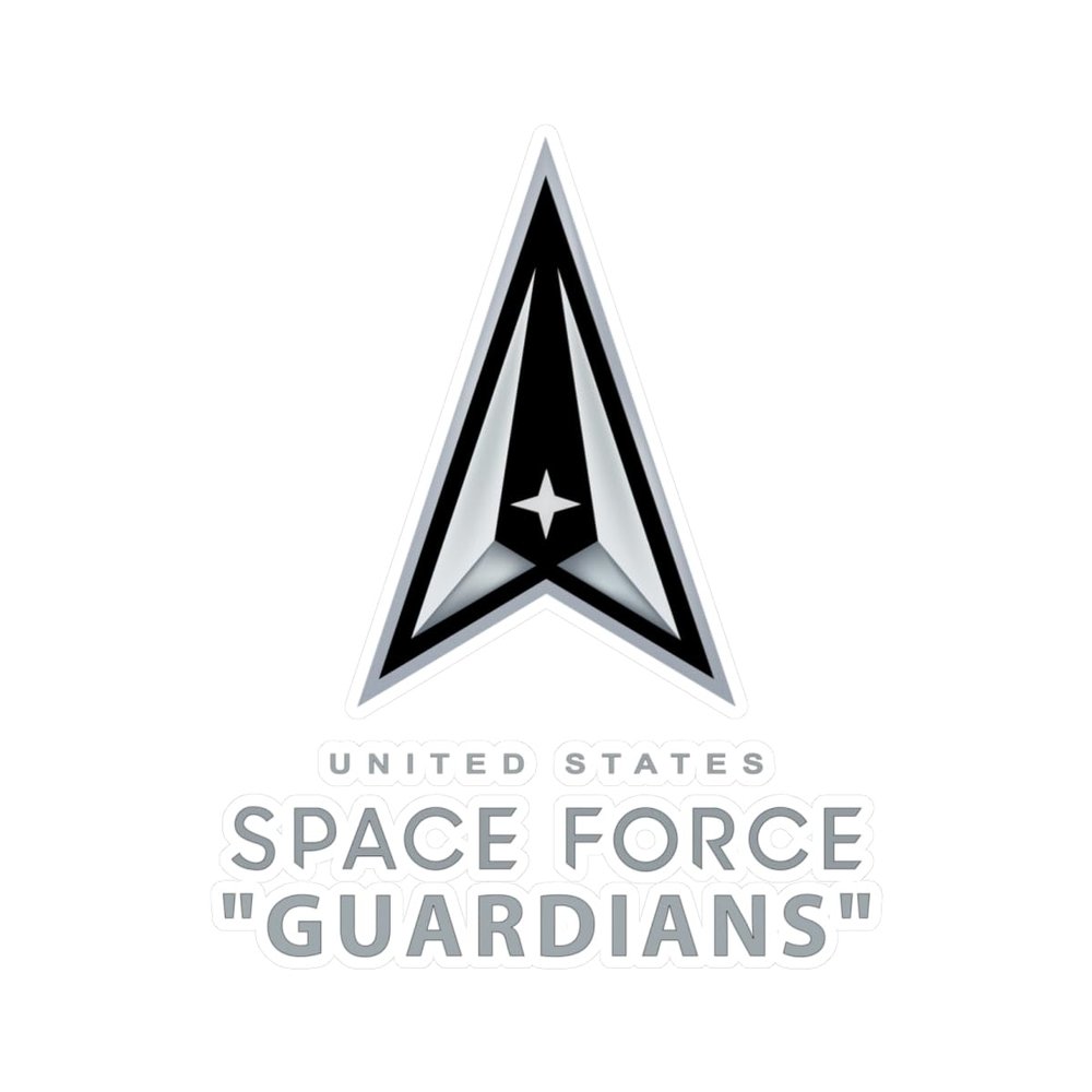 Kiss-Cut Vinyl Decals - USSF - United States Space Force - Guardians (Satin, 6" x 8")