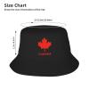 Gdiebdid Canadian Flag Canada Maple Leaf Woman's Man's Unisex Fisherman's Hat Outdoor Cap Black view 4