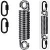 SELEWARE Heavy Duty Chrome-Plated Steel Spring for Punching Bags - 300 lbs Capacity with Secure Closed-Loop Design for Boxing, MMA, and More, Smooth & Safe Suspension, Includes 2 Buckles view 1
