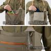 BASSDASH Mens IMMERSE Tan Waders Waterproof Breathable Fly Fishing Stocking Foot Chest Waders for Hunting Lightweight view 4