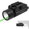 Gmconn 1250 Lumen Tactical Flashlight Green Laser Light Combo, Rechargeable Pistol Light with Strobe/Momentary Compatible with Picatinny view 1