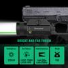 Gmconn 1250 Lumen Tactical Flashlight Green Laser Light Combo, Rechargeable Pistol Light with Strobe/Momentary Compatible with Picatinny view 4
