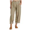 Linen Pants Women Plus Size Tall Linen Pants Elastic Waist Straight Leg Loose Fit Lightweight Yoga Casual Beach Trousers with Pockets Khaki 3X-Large view 1
