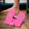 DYNWAVE Mimi Foot Stepper Machine Stair Stepper Machine Seated Exerciser Foldable Fitness Stepper Under Desk Pedal for Exercise Home, Rose red view 3