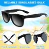 MEEZY 20 Pack Black Sunglasses Bulk, Kids Sunglasses Party Favors for Boys Girls with UV400 Protection Birthday Summer Beach Pool Party Supplies Goody Bag Fillers - Black view 3