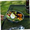 GOOHOCHY Stainless Steel Camping Pan Set Folding Dinnerware Bowl Cup Frying Pan for Rv Hiking BBQ Outdoor Activities view 4