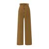 Linen Pants Women Petite High Waist Women's High Waisted Wide Leg Palazzo Pants Flowy Cotton Linen Pleated Tiered Summer Beach Trousers White Large view 2