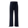 Linen Pants Women Petite Summer Cotton Linen Cropped Wide Leg Pants Capris Women Ladies Casual Loose Palazzo Pant Work Elastic Pocket Khaki X-Large view 2