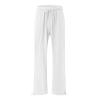 Womens Cargo Pants Mid Rise Dressy Women Casual Wide Leg Pants High Waisted Business Work Casual Pants Loose Flowy Beach Palazzo Pants White 3X-Large view 2